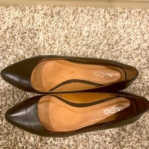Aldo, Black Flats, Size 8